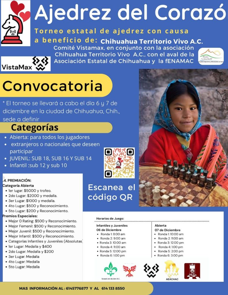 Invitan al Torneo Estatal de Ajedrez con Causa 2024 con atractiva ...